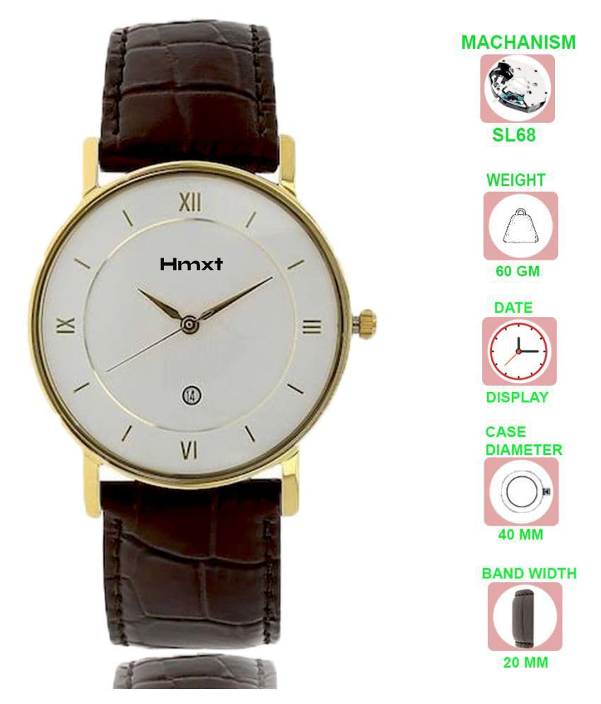 Havrix-36 White & Brunette Brown Date Series Men's Elegance