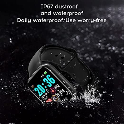 BodyBoost D20 Y68 Fitness Smartwatch – Touch Screen, Water Resistant