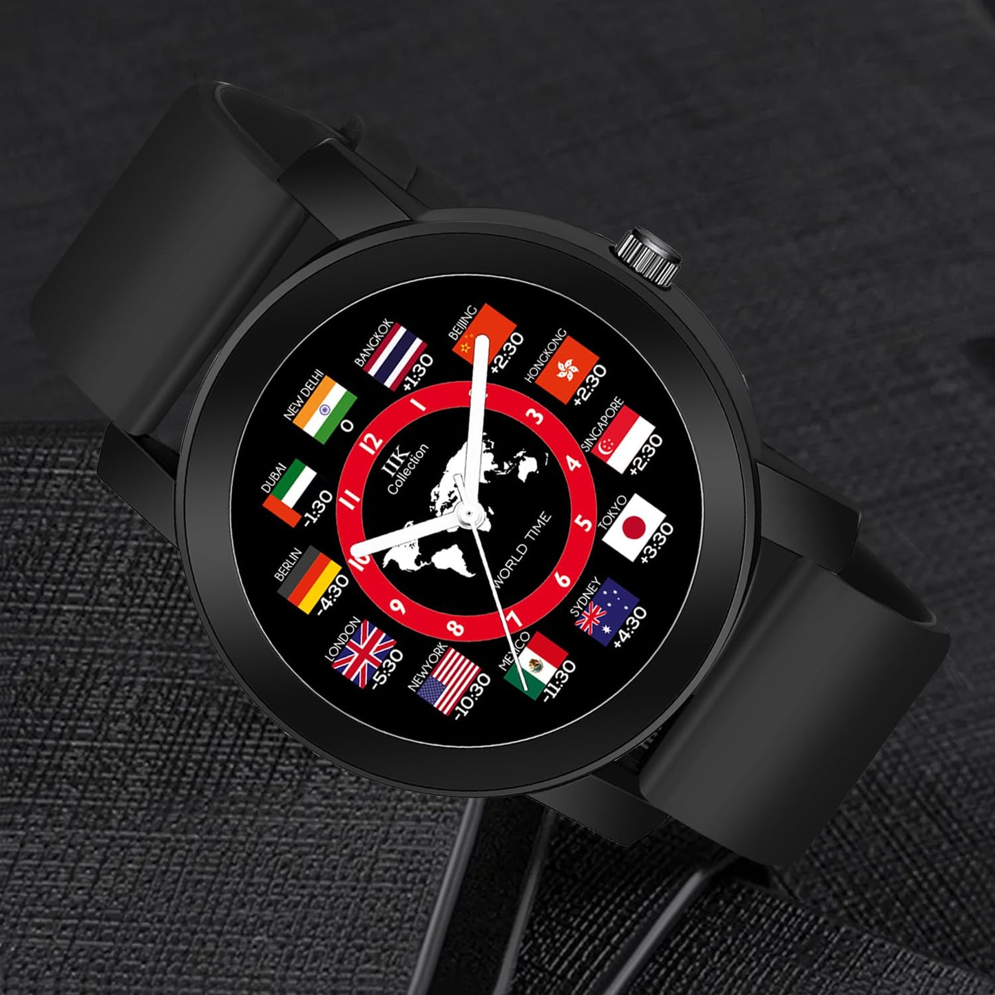 IconicTime Men's Round Roman Dial Watch | Long Battery