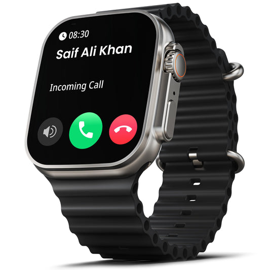 Grovian Crown Smart Watch 1.95'' Display, BT Calling