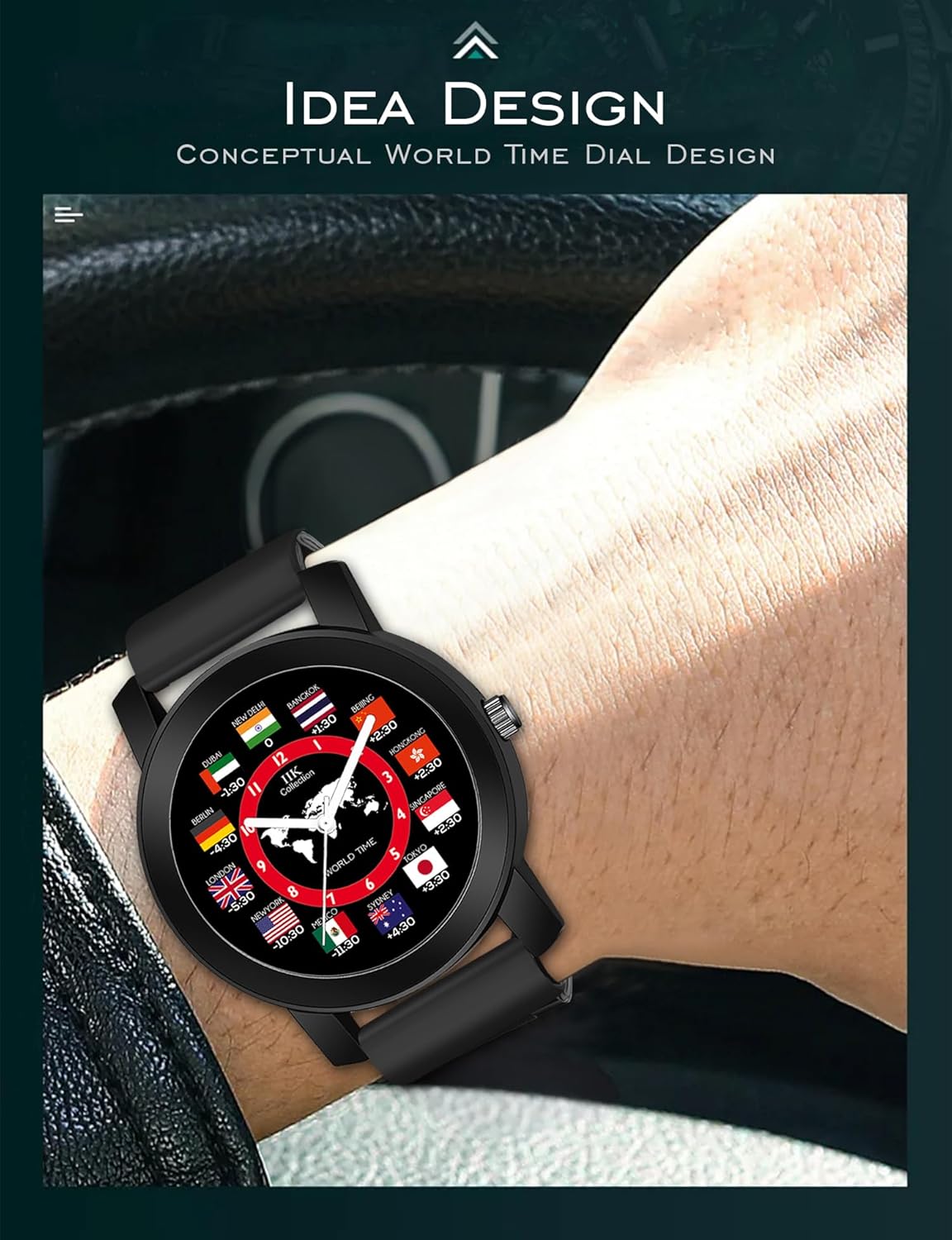 IconicTime Men's Round Roman Dial Watch | Long Battery